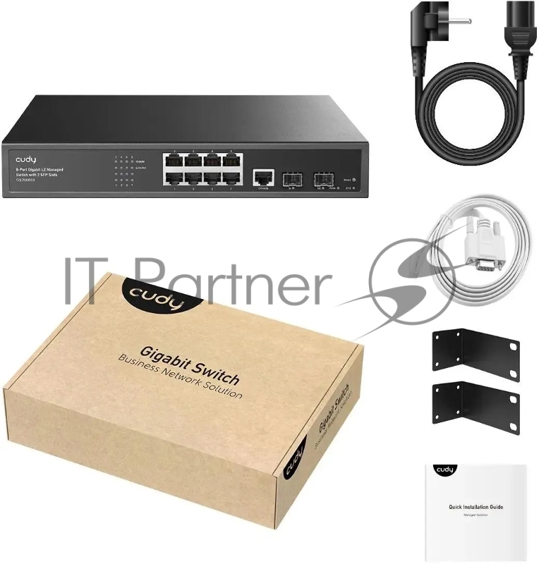 Коммутатор Cudy GS2008S2 (L2) 8x1Гбит/с 2SFP управляемый