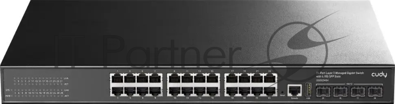 Коммутатор Cudy GS5024S4 (L3) 24x1Гбит/с 4SFP+ управляемый