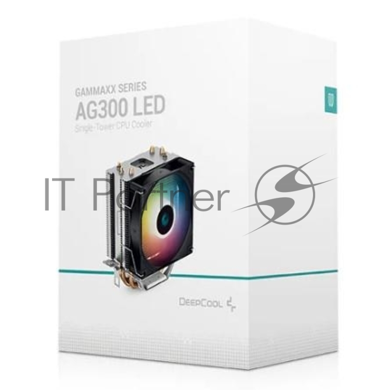 Вентилятор для процессора Deepcool AG300 Socket 115X/1700/1200/AM4/AM5, 92mm, 3050rpm, 30,5 дБ, 150W, PWM 4-pin, Al+Cu (R-AG300-BKLNMN-G)