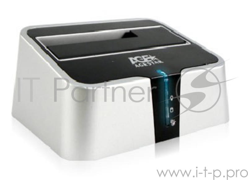 Док-станция Agestar 3CBT2 для 2.5/3.5 SATA HDD, серебр.-черный (USB3.0, e-SATA)