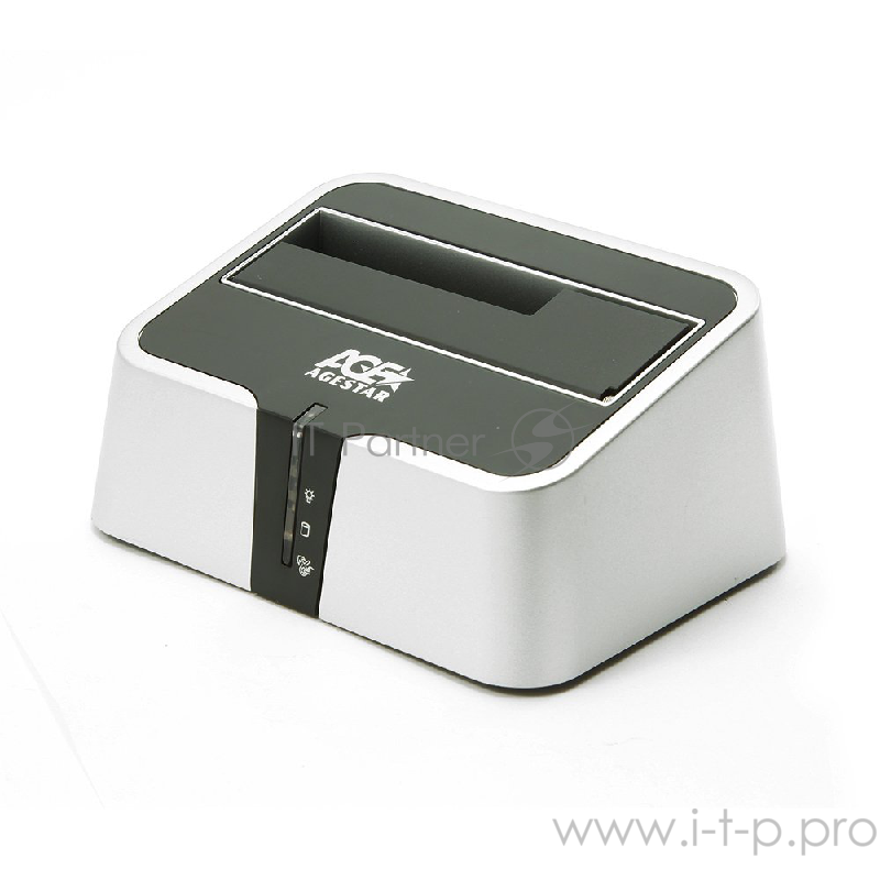 Док-станция Agestar 3CBT2 для 2.5/3.5 SATA HDD, серебр.-черный (USB3.0, e-SATA)
