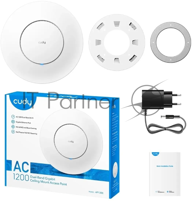 Точка доступа Cudy AP1300 AC1200 Wi-Fi белый
