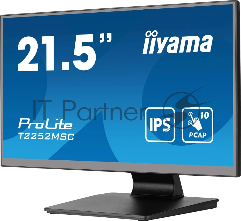 Монитор Iiyama 21.5 ProLite T2252MSC-B2 черный IPS LED 5ms 16:9 HDMI M/M глянцевая 250cd 178гр/178гр 1920x1080 60Hz DP FHD USB Touch 4.5кг