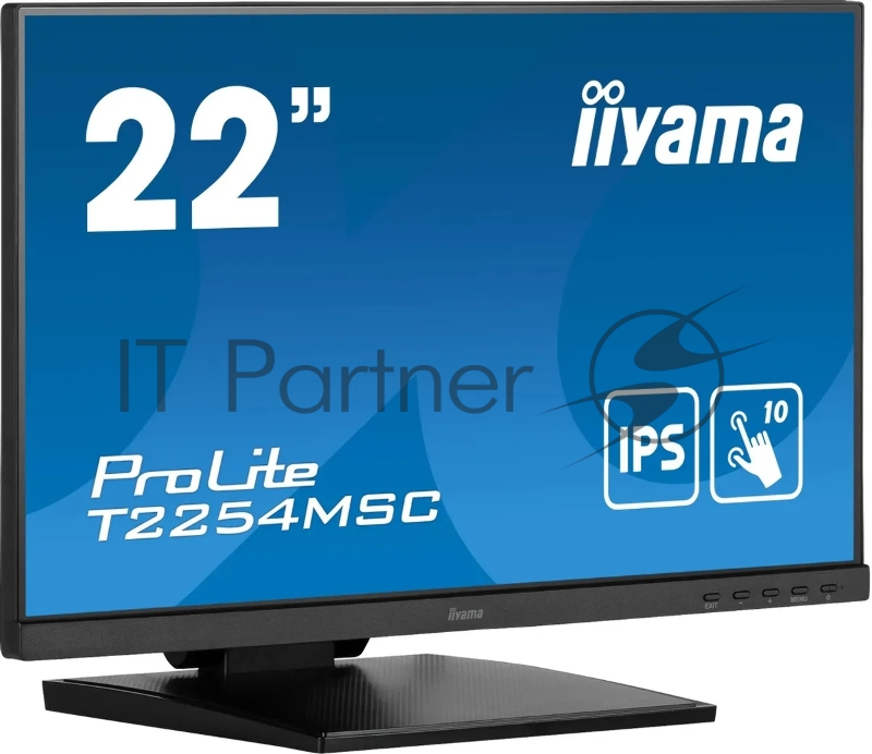 Монитор Iiyama 21.5 ProLite T2254MSC-B1AG черный IPS LED 16:9 HDMI M/M глянцевая HAS 250cd 178гр/178гр 1920x1080 60Hz DP FHD USB Touch 4.9кг
