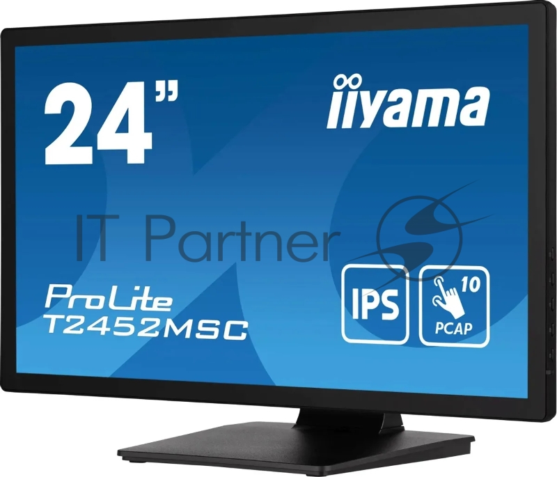 Монитор Iiyama 23.8 ProLite T2452MSC-B1 черный IPS LED 14ms 16:9 HDMI M/M матовая 400cd 178гр/178гр 1920x1080 60Hz DP FHD USB Touch 5.6кг
