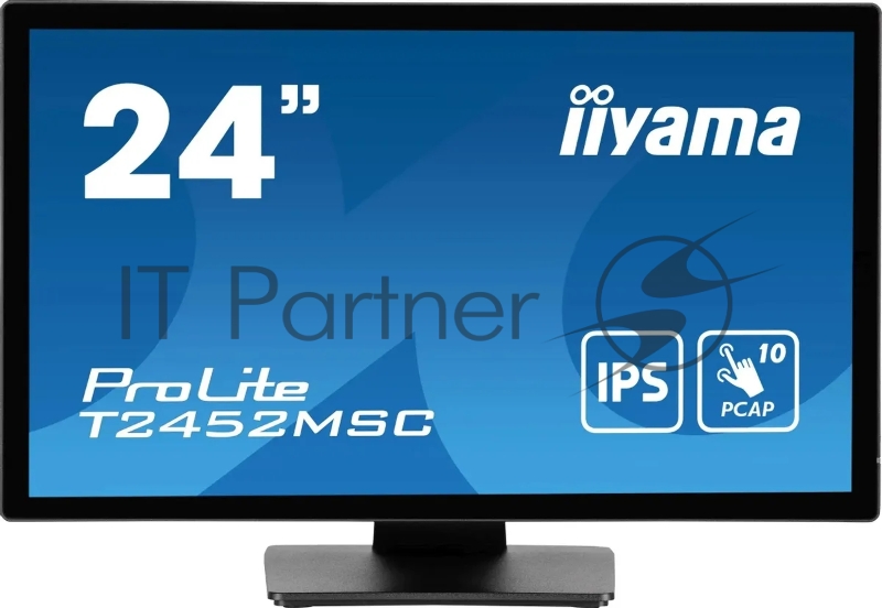 Монитор Iiyama 23.8 ProLite T2452MSC-B1 черный IPS LED 14ms 16:9 HDMI M/M матовая 400cd 178гр/178гр 1920x1080 60Hz DP FHD USB Touch 5.6кг