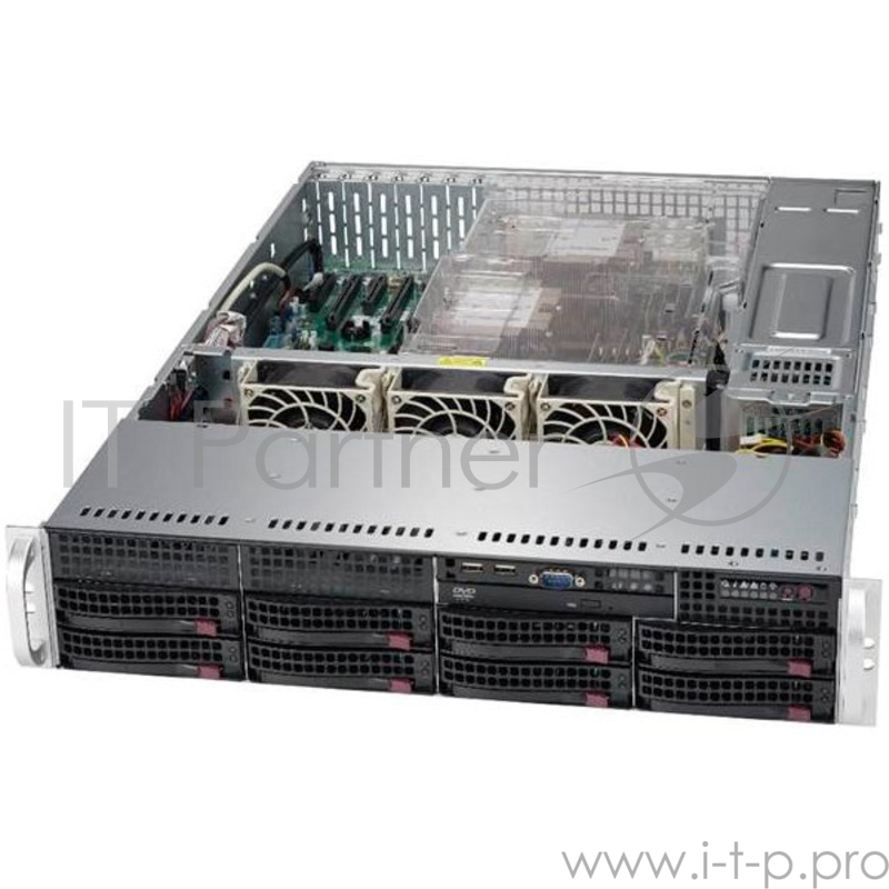 Корпус для сервера 2U 800/1000W CSE-825TQC-R1K03LPB SUPERMICRO