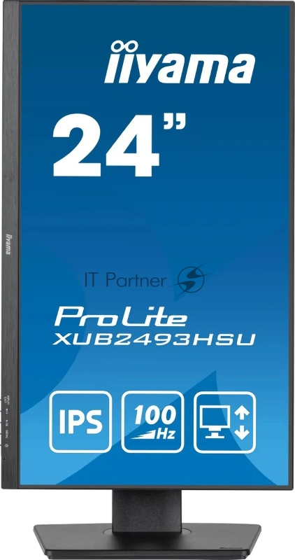 Монитор Iiyama 23.8 ProLite XUB2493HSU-B6 черный IPS LED 1ms 16:9 HDMI M/M матовая HAS Piv 250cd 178гр/178гр 1920x1080 100Hz DP FHD USB 4.6кг