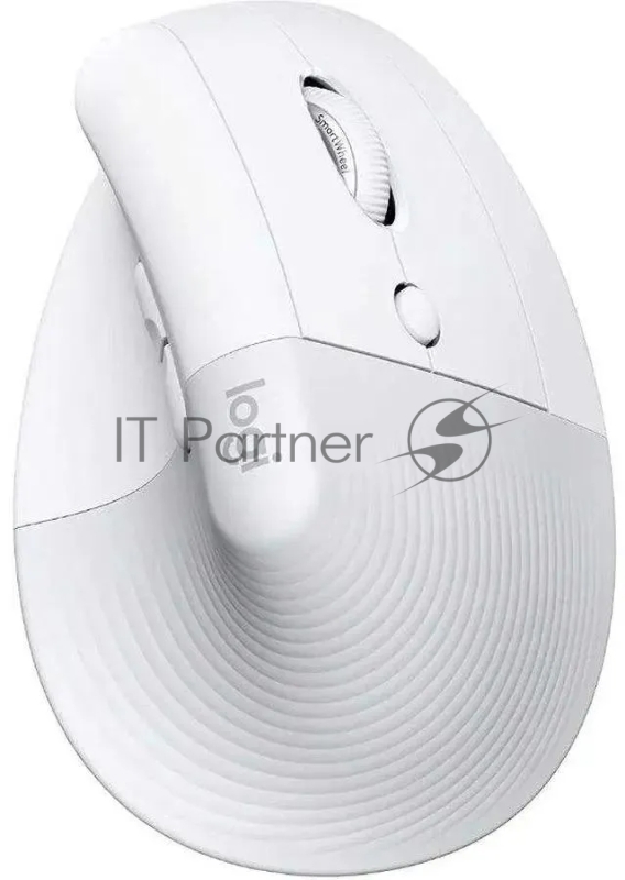 Мышь Logitech Lift белый оптическая (4000dpi) silent беспроводная BT/Radio USB для ноутбука (5but)