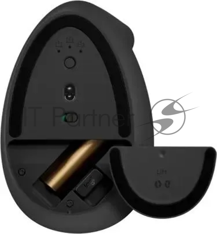 Мышь Logitech Lift графитовый оптическая (4000dpi) silent беспроводная BT/Radio USB для ноутбука (5but)