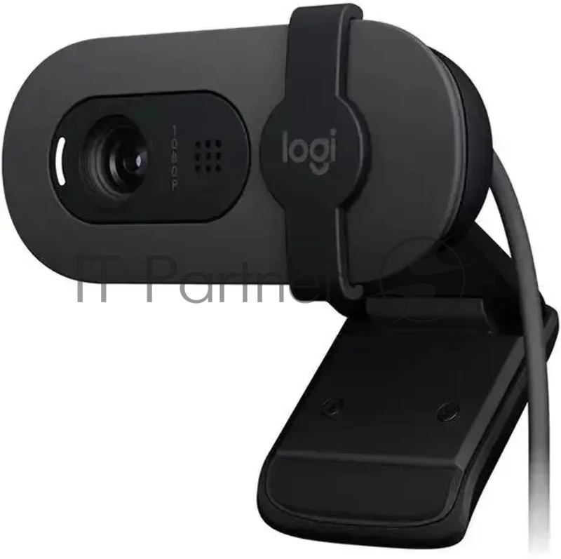 Камера Web Logitech HD Webcam Brio 100 черный 2Mpix (1920x1080) USB-A с микрофоном (960-001587)