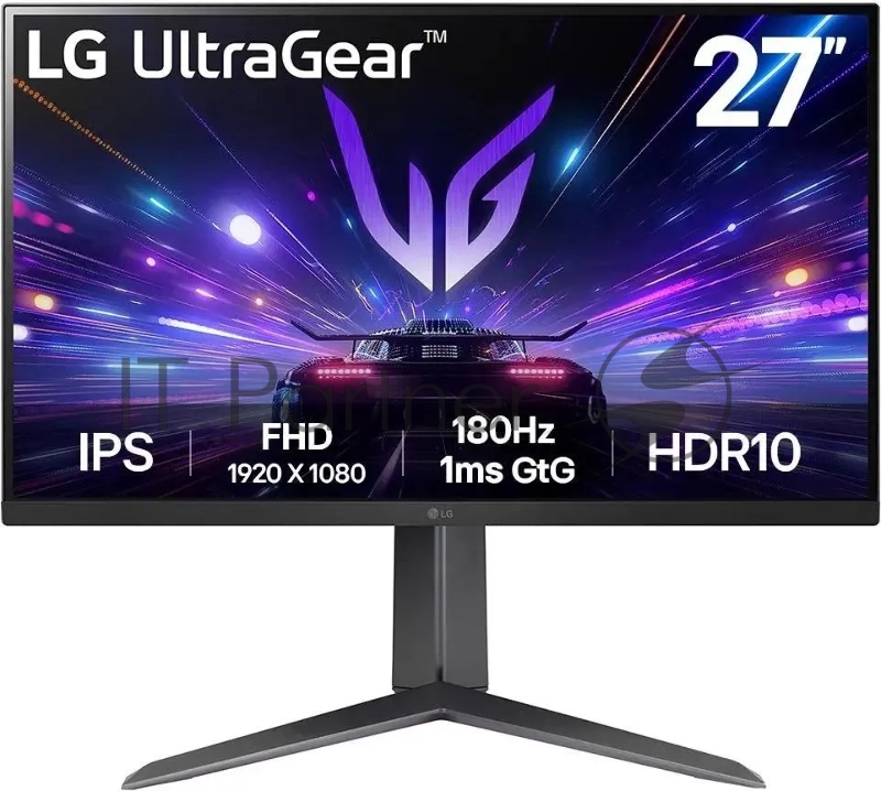 Монитор LG 27 UltraGear 27GS65F-B черный IPS LED 16:9 HDMI матовая HAS 400cd 178гр/178гр 1920x1080 180Hz FreeSync DP FHD 7.2кг