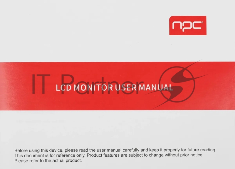 Монитор NPC 27 MU2707 черный IPS LED 5ms 16:9 HDMI M/M матовая HAS 250cd 178гр/178гр 3840x2160 60Hz DP 4K USB 5.5кг