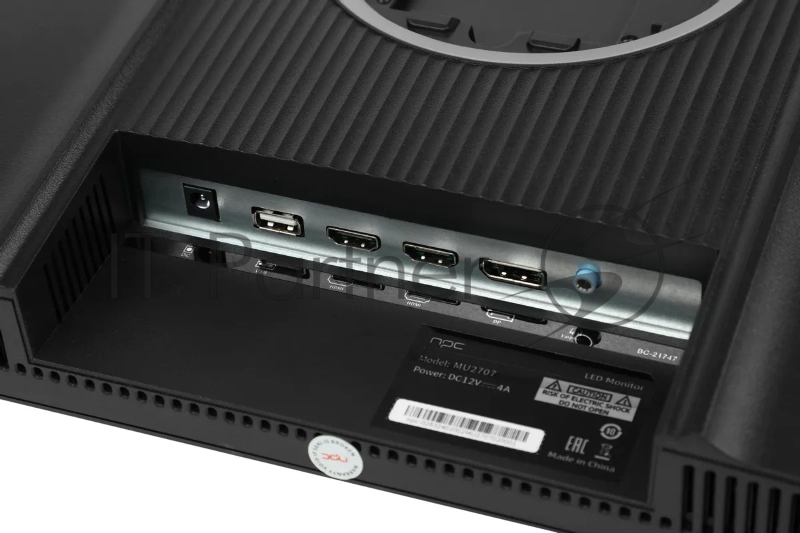 Монитор NPC 27 MU2707 черный IPS LED 5ms 16:9 HDMI M/M матовая HAS 250cd 178гр/178гр 3840x2160 60Hz DP 4K USB 5.5кг