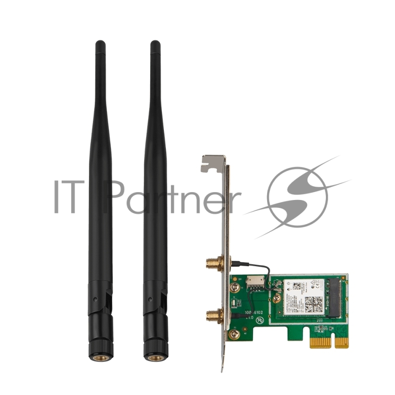 Сетевой адаптер Tenda E30 беспроводной двухдиапазонный PCI-e адаптер Wi-Fi 6 AX3000 c Bluetooth 5.0