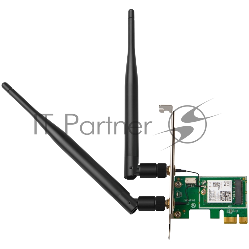 Сетевой адаптер Tenda E30 беспроводной двухдиапазонный PCI-e адаптер Wi-Fi 6 AX3000 c Bluetooth 5.0