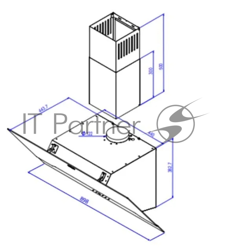 Вытяжка DeLonghi Linea 915 BB
