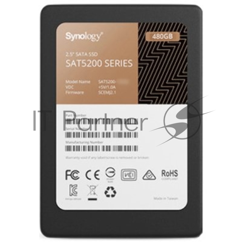 SSD жесткий диск SATA 2.5 480GB 6GB/S SAT5220-480G SYNOLOGY