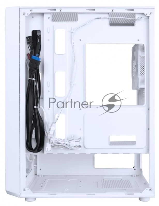 Корпус 1STPLAYER FD3-M White / mATX / 4x120mm LED fans / FD3-M-WH-4F1-W