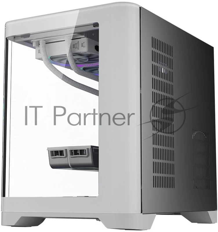 Корпус 1STPLAYER UVIEW UV5 White / mATX / UV5-WH