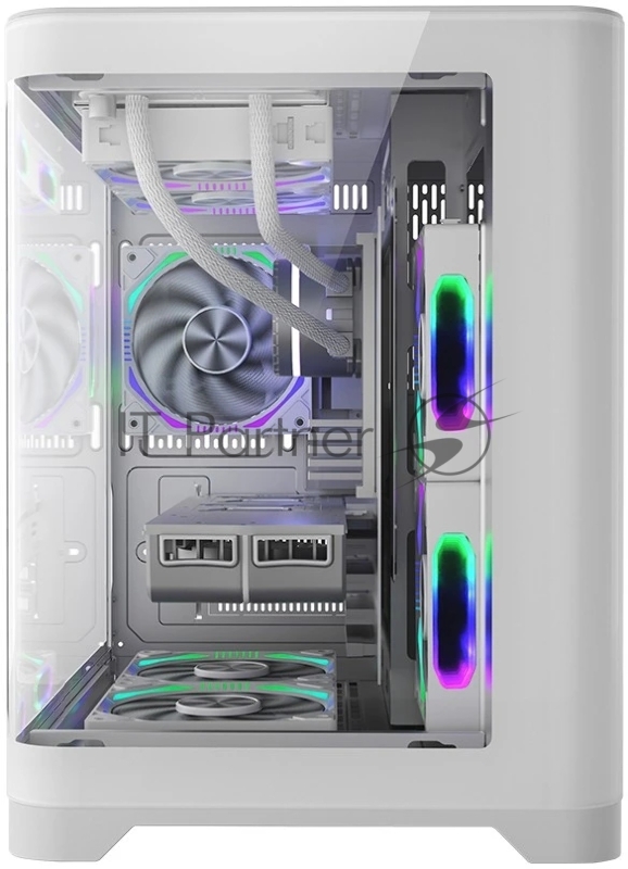 Корпус 1STPLAYER UVIEW UV5 White / mATX / UV5-WH