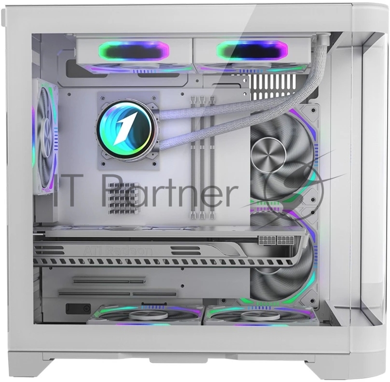 Корпус 1STPLAYER UVIEW UV5 White / mATX / UV5-WH