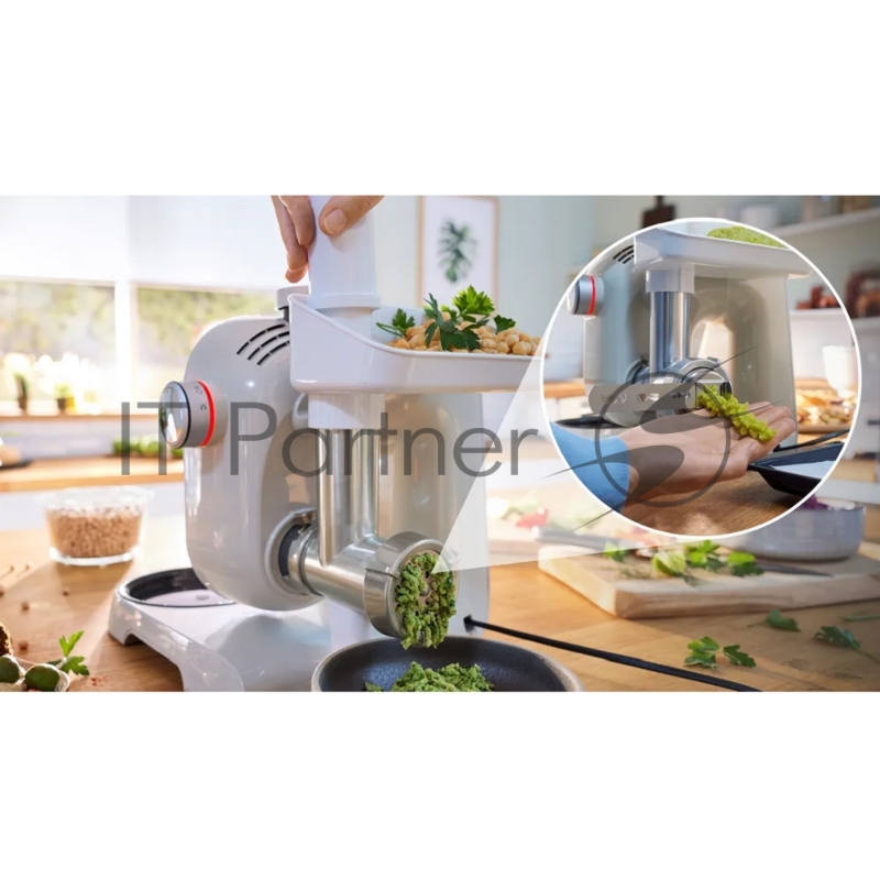 Кухонный комбайн Bosch/ Кухонный комбайн Bosch, мощность 1000 Вт, плавный пуск, 7 скоростей, импульсный режим, объем чаши 3.9 л, планетарное вращение, встроенные весы, встроенный таймер, крюк для теста, венчик для взбивания, венчик для замешивания,