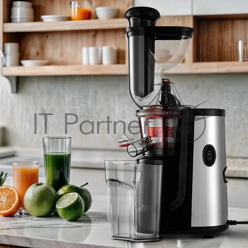 Соковыжималка шнековая Kitfort КТ-1162 150Вт рез.сок.:1000мл. черный