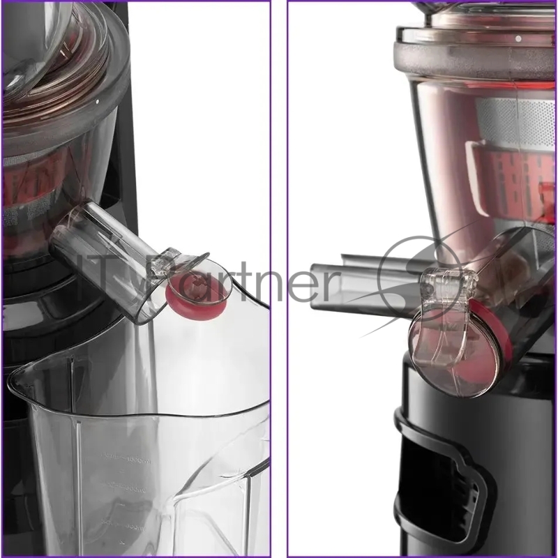 Соковыжималка шнековая Kitfort КТ-1162 150Вт рез.сок.:1000мл. черный