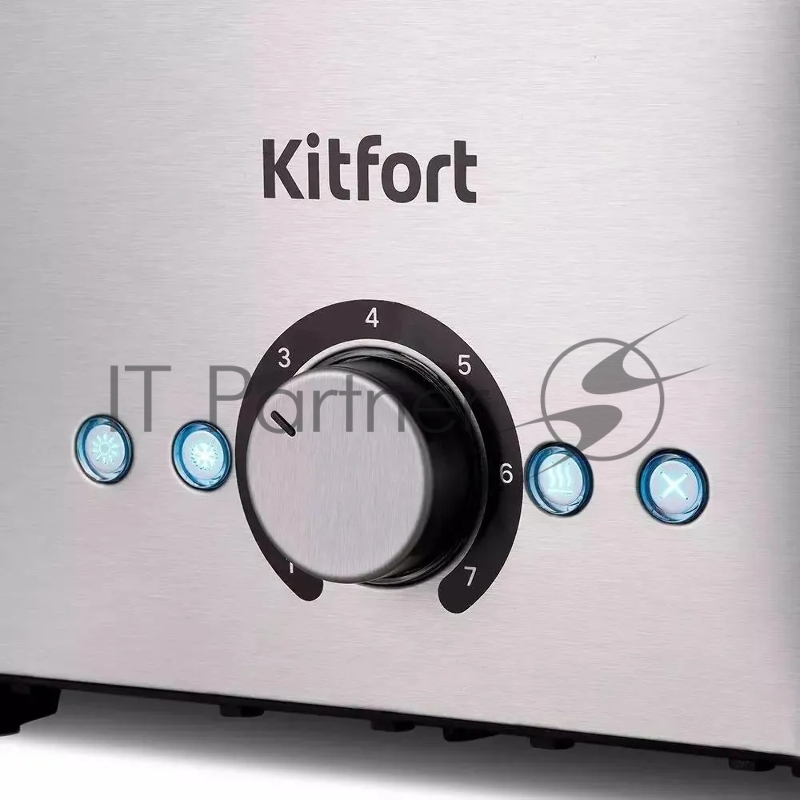 Тостер Kitfort КТ-6210 850Вт серебристый/черный