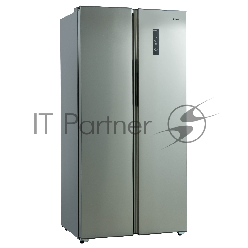 Холодильник BIRYUSA SBS 400 I, Нержавеющая сталь, 232/168, Side-by-side