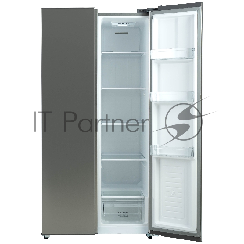 Холодильник BIRYUSA SBS 400 I, Нержавеющая сталь, 232/168, Side-by-side