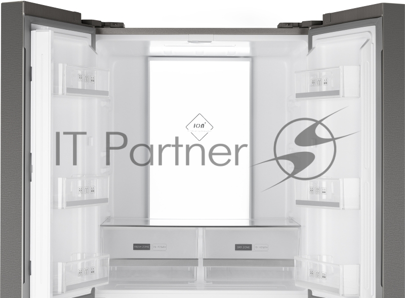 Холодильник WEISSGAUFF WCD 450 INVERTER, белый, 286/141, Side-by-Side