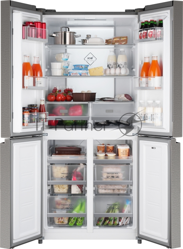 Холодильник WEISSGAUFF WCD 450 INVERTER, белый, 286/141, Side-by-Side