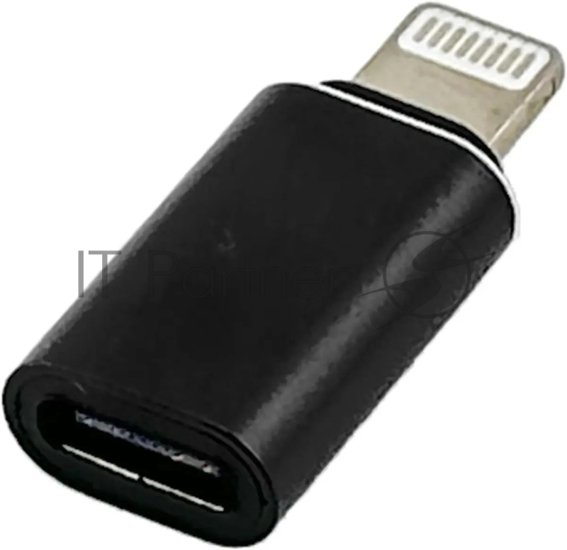 Переходник Buro BU-LIGHT-TYPEC(F) Lightning (m)-USB Type-C (F) черный