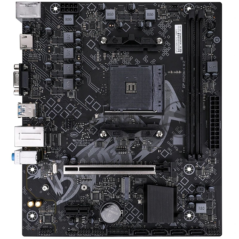 Материнская плата Colorful BATTLE-AX A520M-K M.2 V14 A520 AM4 2xDDR5 1xPCIEx16 1xPCIEx1 1xM.2 6xUSB3.2Gen1 4xUSB2.0 4xSATA3.0 1G VGA HDMI M-ATX RTL