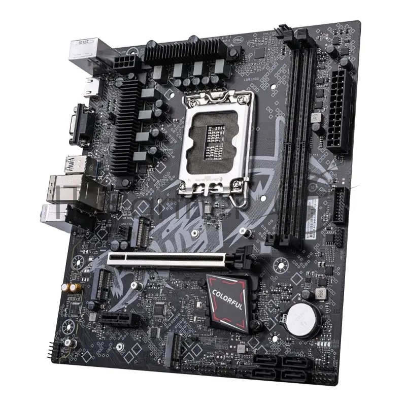 Материнская плата Colorful BATTLE-AX B760M-K D5 V20 Z760 LGA1700 2xDDR5 1xPCIEx16 1xPCIEx1 2xM.2 5xUSB3.2Gen1 3xUSB2.0 4xSATA3.0 1G VGA HDMI M-ATX RTL