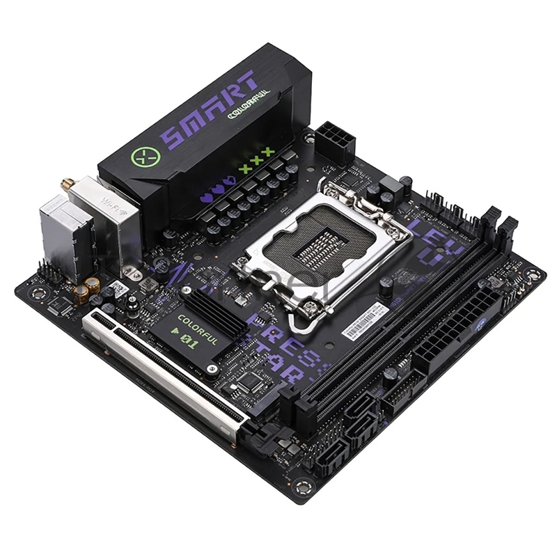 Материнская плата Colorful Colorful H610I SMART WIFI V20 H610 LGA1700 2xDDR4 1xPCIEx16 1xM.2 4xUSB3.2Gen1 6xUSB2.0 3xSATA3.0 2.5G DP HDMI ITX RTL