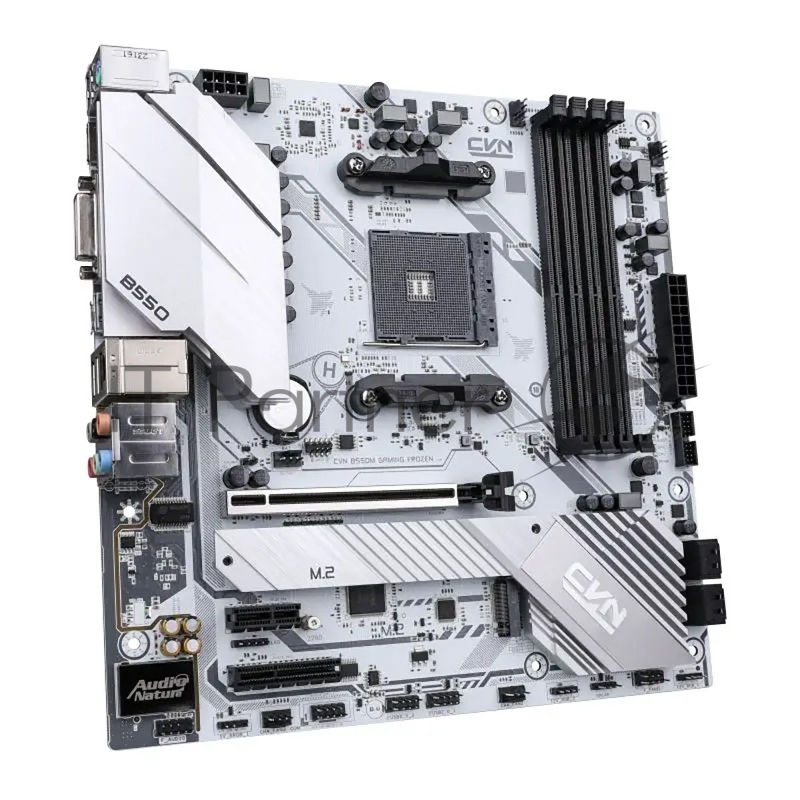 Материнская плата Colorful CVN B550M GAMING FROZEN V15 B550 AM4 4xDDR4 1xPCIEx16 1xPCIEx4 1xPCIEx1 2xM.2 1xTypeC 6xUSB3.2Gen1 6xUSB2.0 4xSATA3.0 2.5G DVI HDMI M-ATX RTL