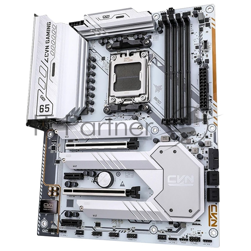 Материнская плата Colorful CVN B650 GAMING FROZEN V14 B650 AM5 4xDDR5 2xPCIEx16 2xPCIEx1 3xM.2 2xTypeC 1xUSB3.2Gen2 6xUSB3.2Gen1 6xUSB2.0 4xSATA3.0 2.5G DP HDMI ATX RTL