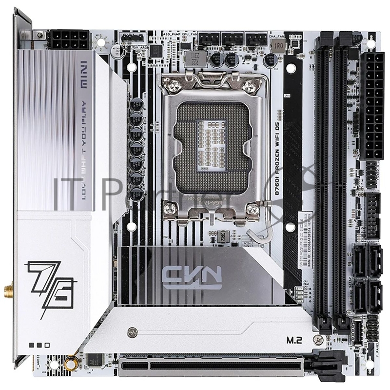 Материнская плата Colorful CVN B760I FROZEN WIFI D5 V20 Z760 LGA1700 2xDDR5 1xPCIEx16 2xM.2 2xTypeC 2xUSB3.2Gen1 5xUSB2.0 4xSATA3.0 2.5G DP HDMI ITX RTL