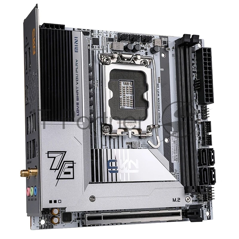 Материнская плата Colorful CVN B760I FROZEN WIFI D5 V20 Z760 LGA1700 2xDDR5 1xPCIEx16 2xM.2 2xTypeC 2xUSB3.2Gen1 5xUSB2.0 4xSATA3.0 2.5G DP HDMI ITX RTL