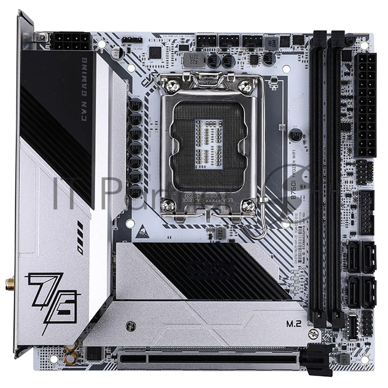 Материнская плата Colorful CVN B760I FROZEN WIFI V20 Z760 LGA1700 2xDDR4 1xPCIEx16 2xM.2 2xTypeC 3xUSB3.2Gen1 5xUSB2.0 4xSATA3.0 2.5G DP HDMI ITX RTL