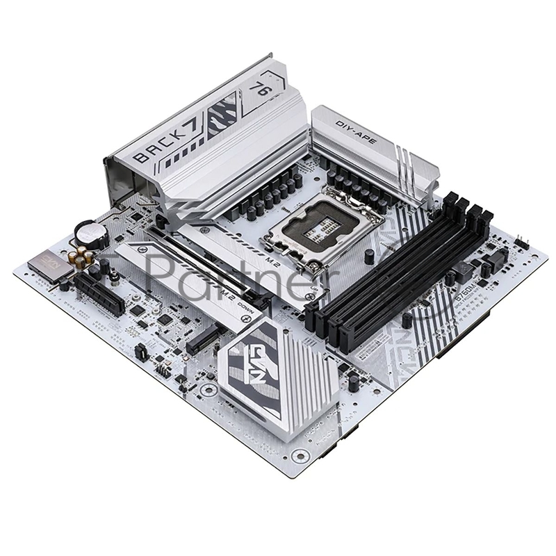 Материнская плата Colorful CVN B760M-BACK FROZEN WIFI V20 Z760 LGA1700 4xDDR4 1xPCIEx16 1xPCIEx4 3xM.2 1xTypeC 3xUSB3.2Gen1 5xUSB2.0 4xSATA3.0 2.5G DP HDMI M-ATX RTL