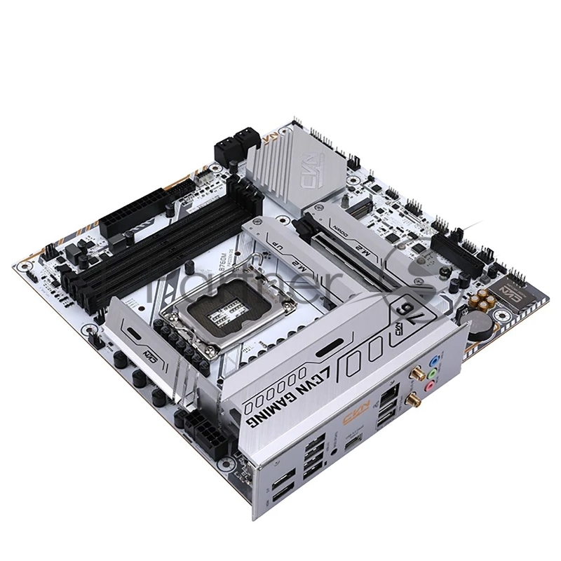 Материнская плата Colorful CVN B760M FROZEN WIFI D5 V20 Z760 LGA1700 4xDDR5 1xPCIEx16 1xPCIEx4 3xM.2 1xTypeC 3xUSB3.2Gen1 5xUSB2.0 4xSATA3.0 2.5G DP HDMI M-ATX RTL