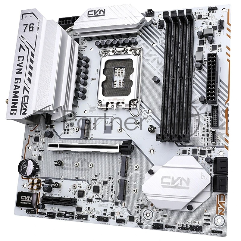 Материнская плата Colorful CVN B760M-PLUS FROZEN WIFI D5 V20 Z760 LGA1700 4xDDR5 1xPCIEx16 1xPCIEx4 3xM.2 2xTypeC 3xUSB3.2Gen1 5xUSB2.0 4xSATA3.0 2.5G DP HDMI M-ATX RTL