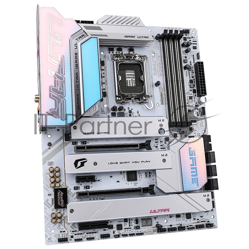 Материнская плата Colorful iGame Z790D5 ULTRA V20 Z790 LGA1700 4xDDR5 2xPCIEx16 1xPCIEx4 1x PCIEx1 4xM.2 2xTypeC 3xUSB3.2Gen2 3xUSB3.2Gen1 6xUSB2.0 6xSATA3.0 2.5G DP HDMI ATX RTL