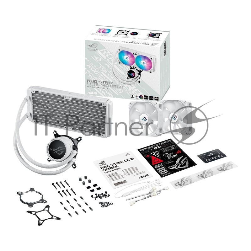 Жидкостная система охлаждения ASUS ROG STRIX LC III 240 ARGB WHT /AIO COOLER,ASETEK,SIGRID V2, ARGB