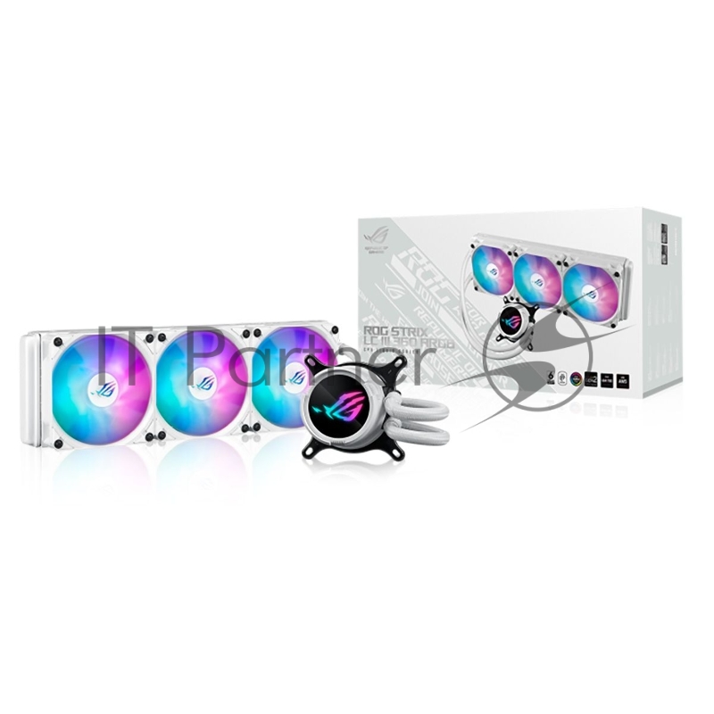 Жидкостная система охлаждения ASUS ROG STRIX LC III 360 ARGB WHT /AIO COOLER,ASETEK,SIGRID V2, ARGB