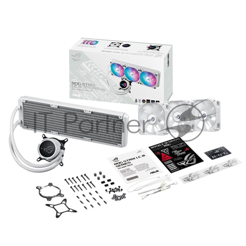 Жидкостная система охлаждения ASUS ROG STRIX LC III 360 ARGB WHT /AIO COOLER,ASETEK,SIGRID V2, ARGB
